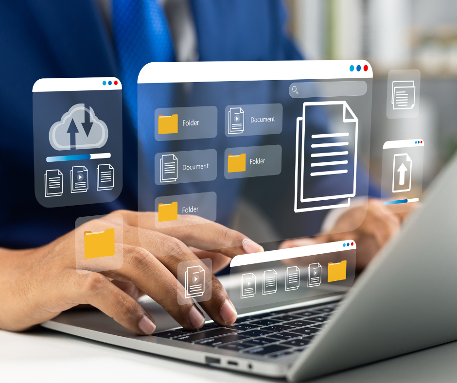 Symbolic image of digital project documentation – representing S&S Solutions GmbH’s delivery of measurement files, diagrams, and photos for FTTH project handover